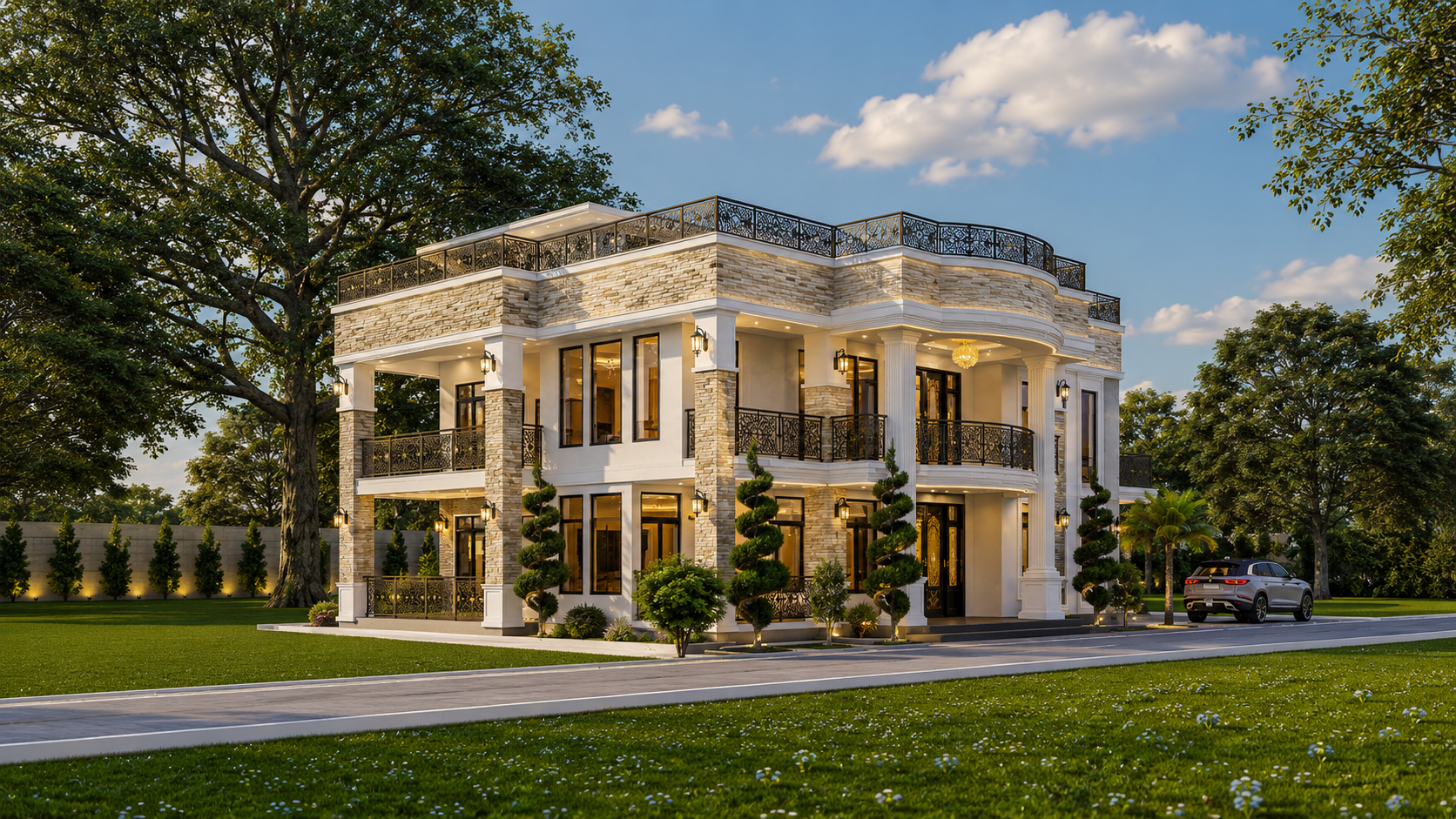 MODERN FLAT ROOF MANSION 3