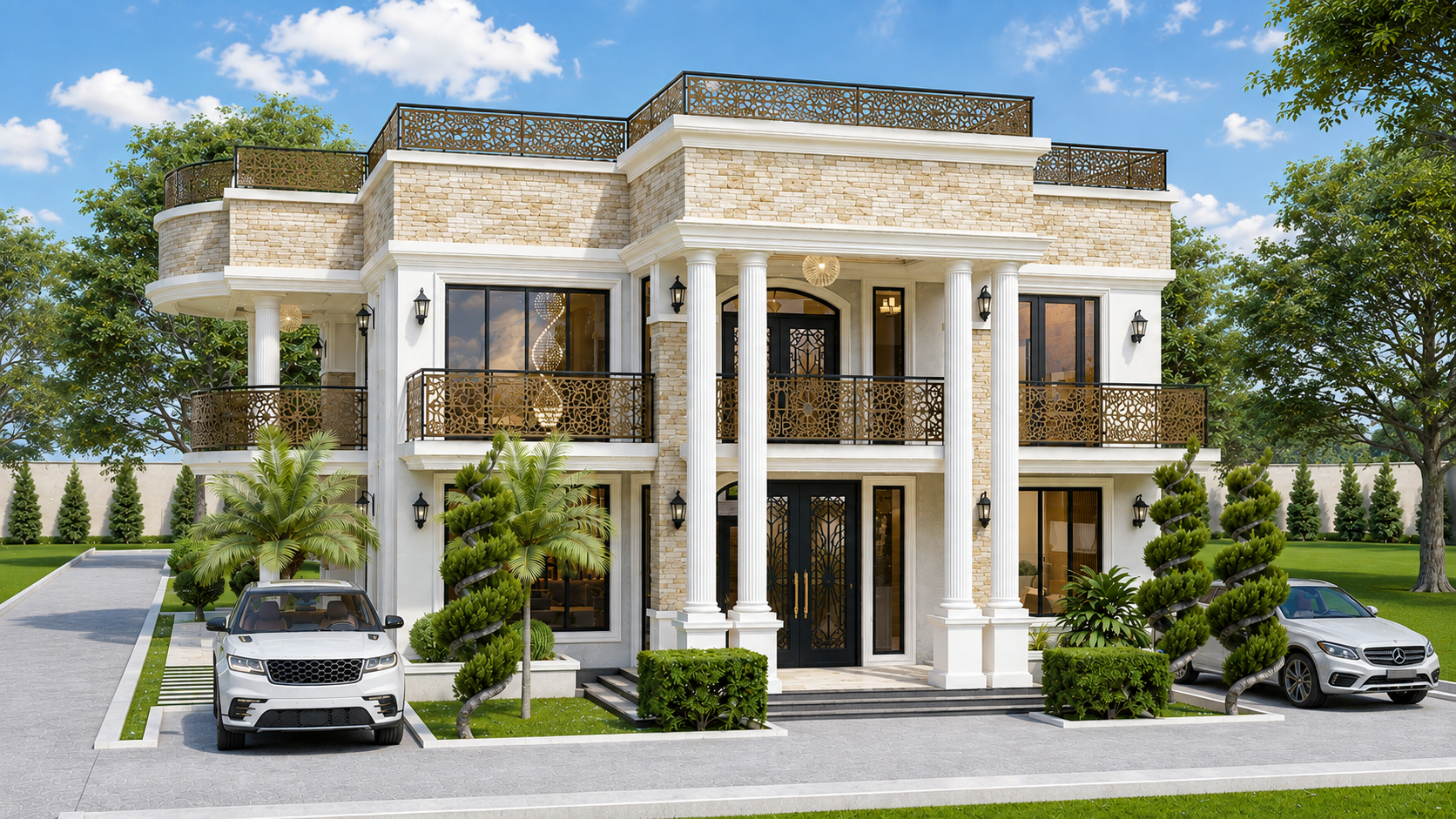 MODERN FLAT ROOF MANSION 7