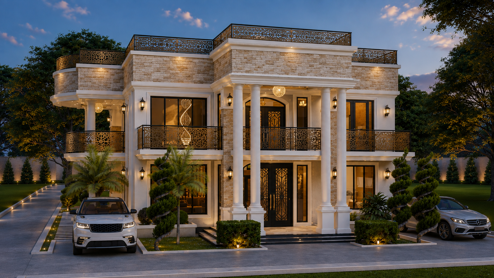 MODERN FLAT ROOF MANSION 8